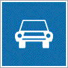 Autóút - útvonaltípust jelző tábla